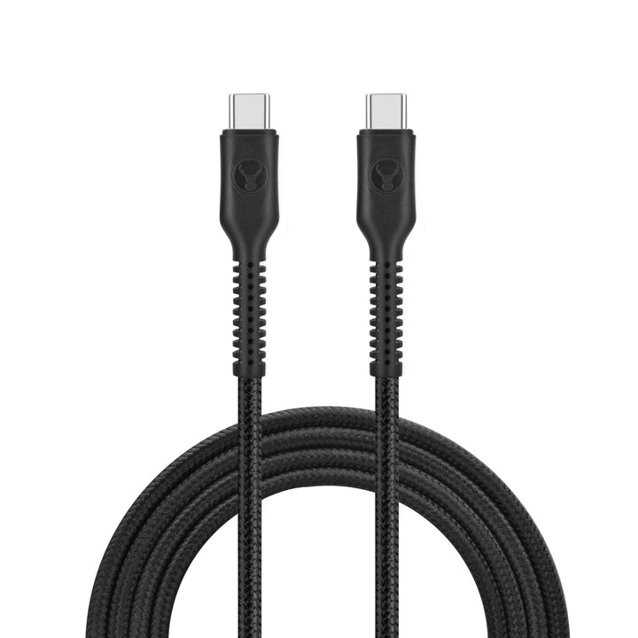 Bonelk Long-Life Easy Grip USB-C to USB-C Cable, 100W (2m) - Black