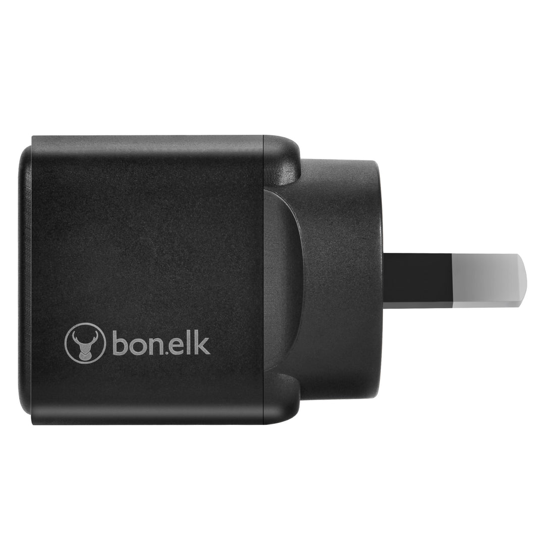 Bonelk 30W PD GaN Wall Charger, 1 x USB-C, 1 x USB-C/C Cable 1.5m  - Black