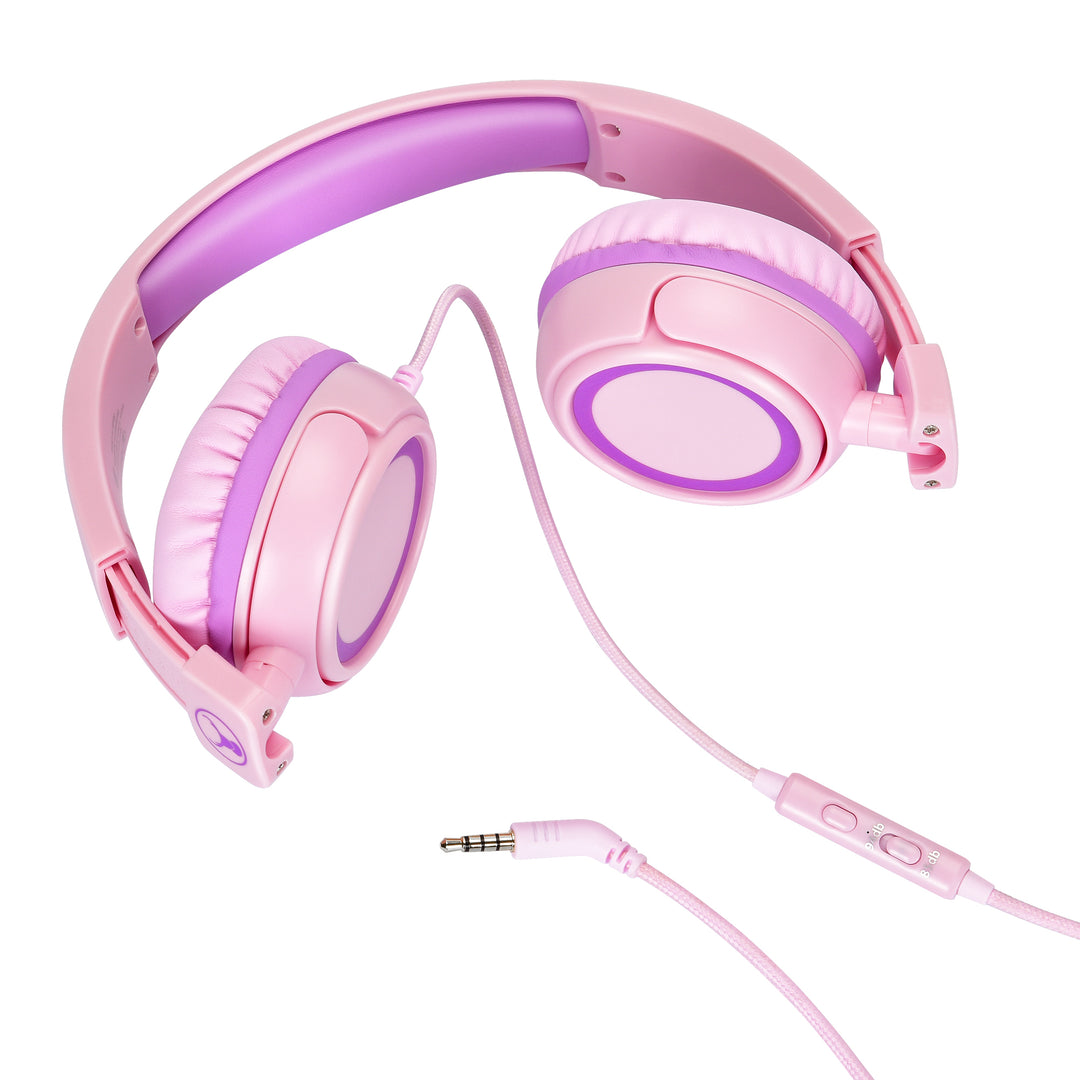 Bonelk Comfort Kids Wired Headphones - Pink/Purple