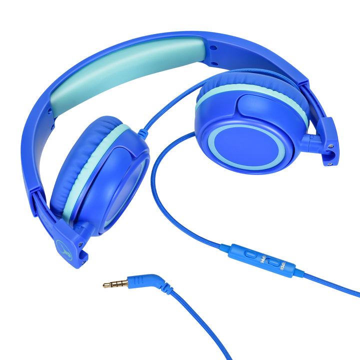 Bonelk Comfort Junior Kids Headphones - Blue/Green