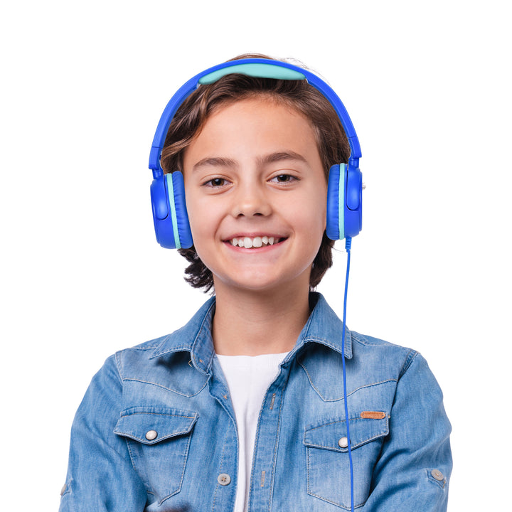 Bonelk Comfort Junior Kids Headphones - Blue/Green