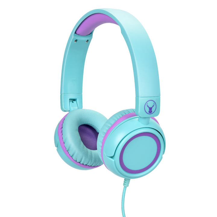 Bonelk Comfort Kids Wired Headphones - Teal/Purple