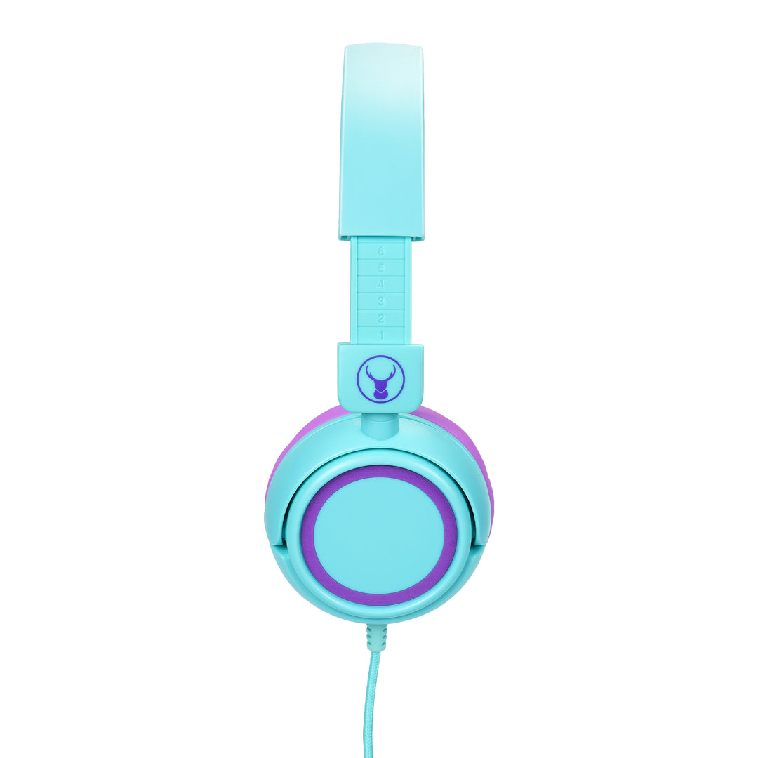 Bonelk Comfort Junior Kids Headphones - Teal/Purple