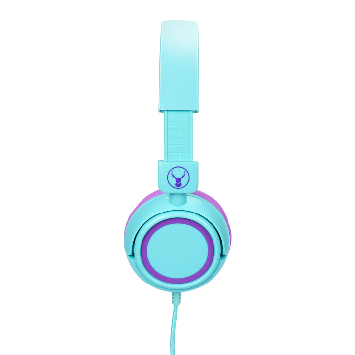 Bonelk Comfort Kids Wired Headphones - Teal/Purple