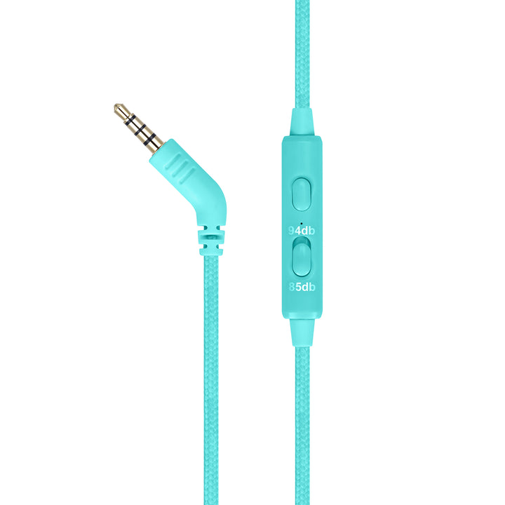 Bonelk Comfort Kids Wired Headphones - Teal/Purple