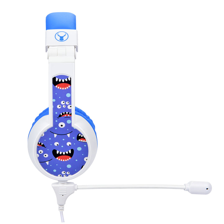 Bonelk My-Style (Boom Mic) Junior Kids Headphones - White/Blue