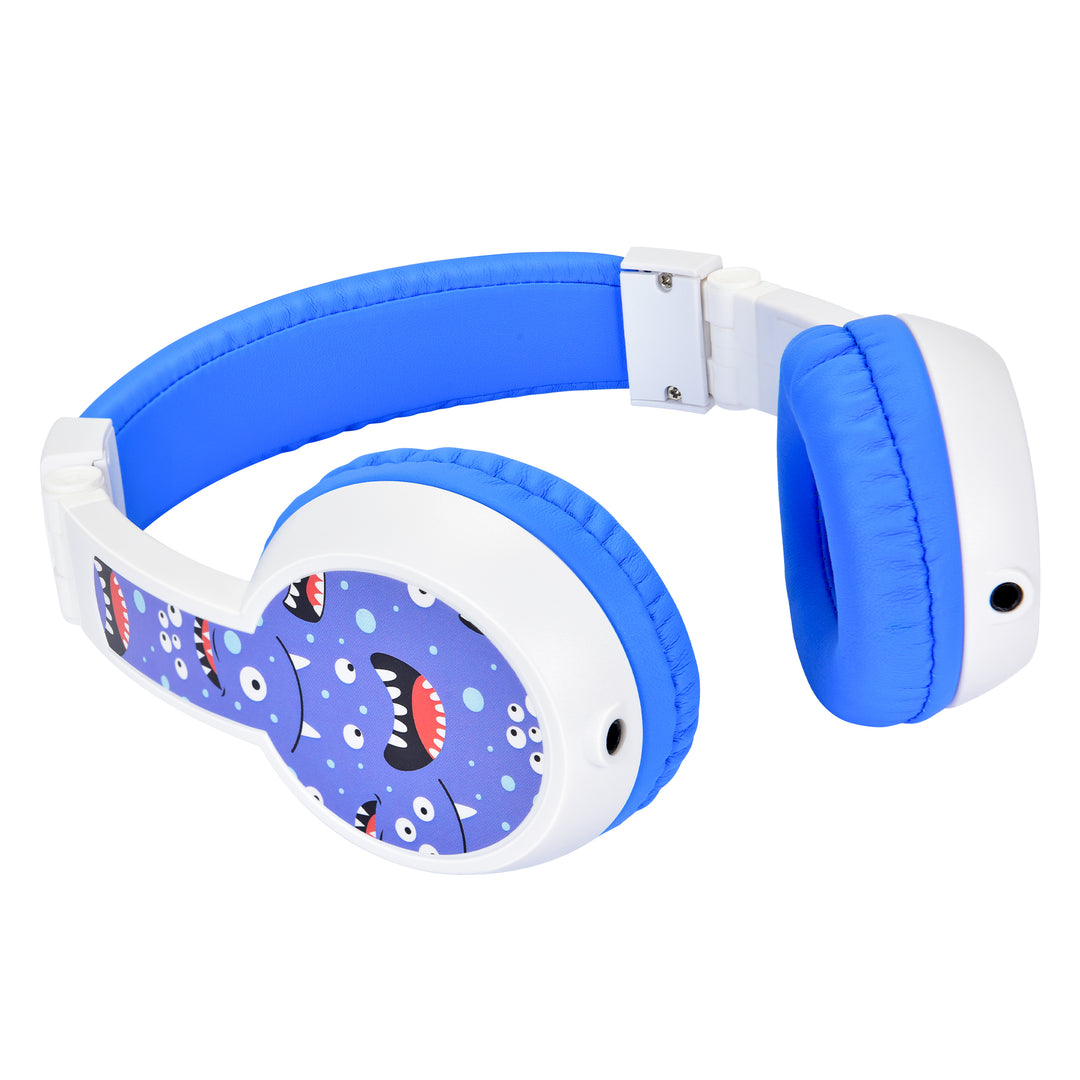 Bonelk My-Style (Boom Mic) Kids Wired Headphones - White/Blue