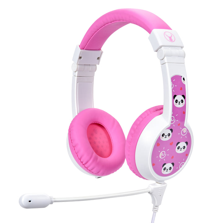 Bonelk My-Style (Boom Mic) Kids Wired Headphones - White/Pink