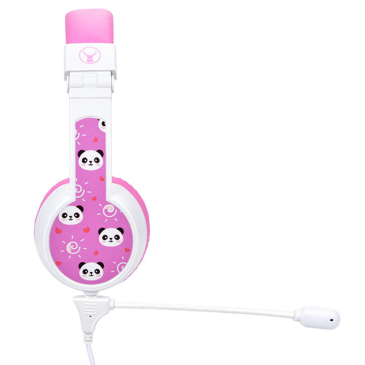 Bonelk My-Style (Boom Mic) Kids Wired Headphones - White/Pink