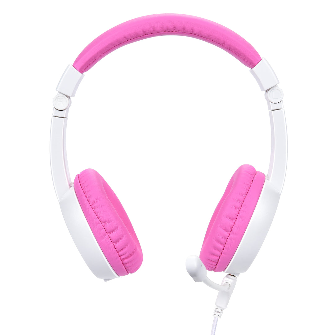 Bonelk My-Style (Boom Mic) Junior Kids Headphones - White/Pink