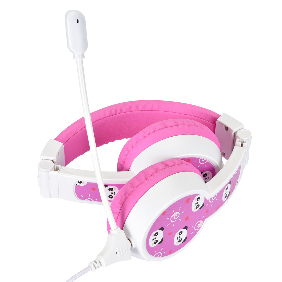 Bonelk My-Style (Boom Mic) Junior Kids Headphones - White/Pink