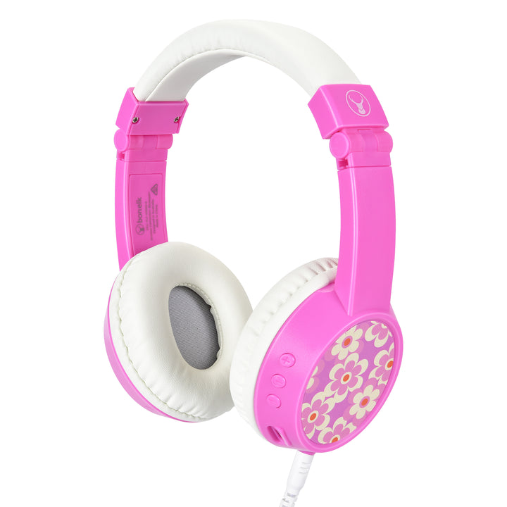 Bonelk My-Style Bluetooth Junior Kids Headphones - Pink/White