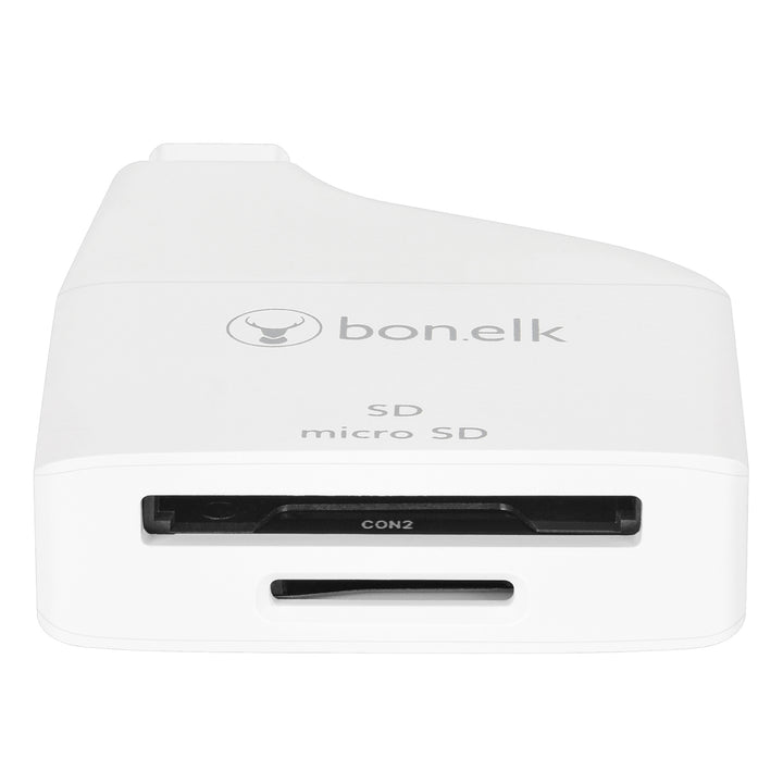 Bonelk USB-C to MicroSD/SD Adapter - White