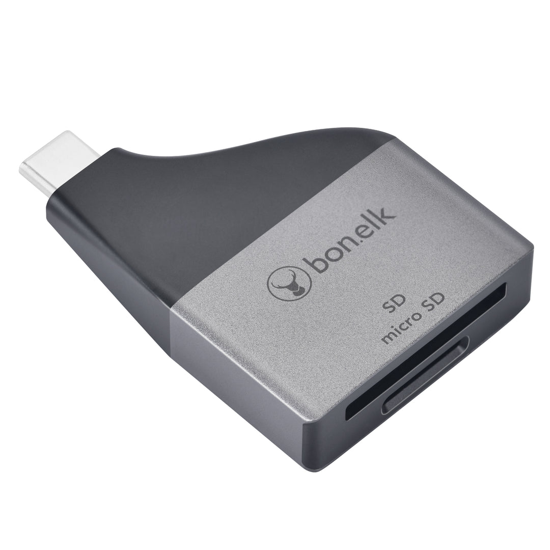 Bonelk USB-C to MicroSD/SD Adapter - Space Grey