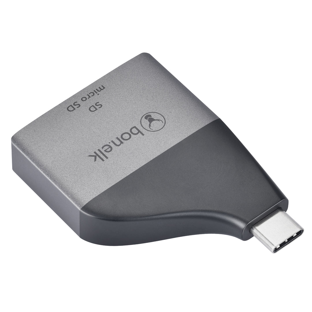 Bonelk USB-C to MicroSD/SD Adapter - Space Grey