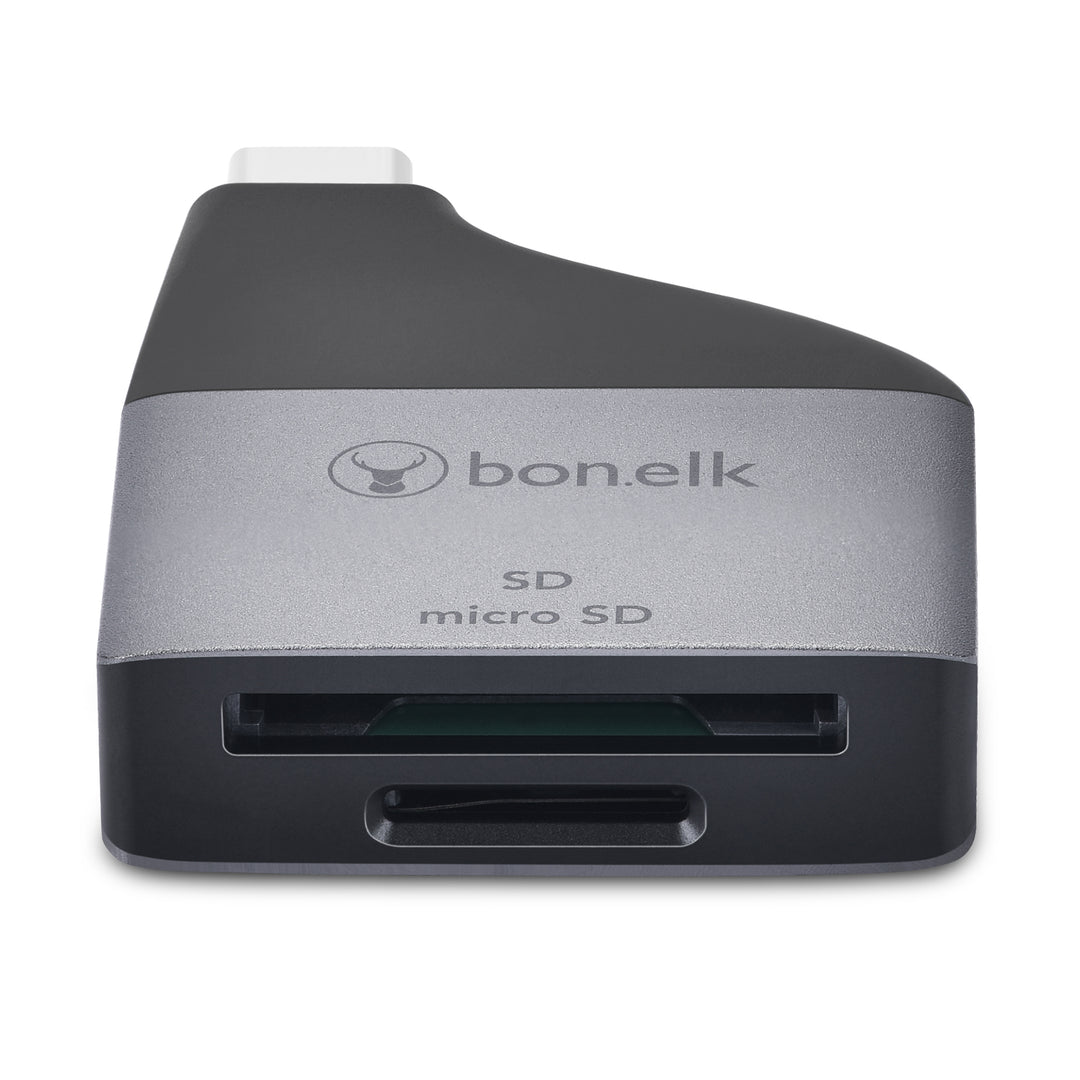 Bonelk USB-C to MicroSD/SD Adapter - Space Grey